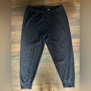 Black 100% cashmere sweatpants